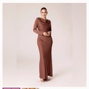 Chic Brown Maxi Dress
